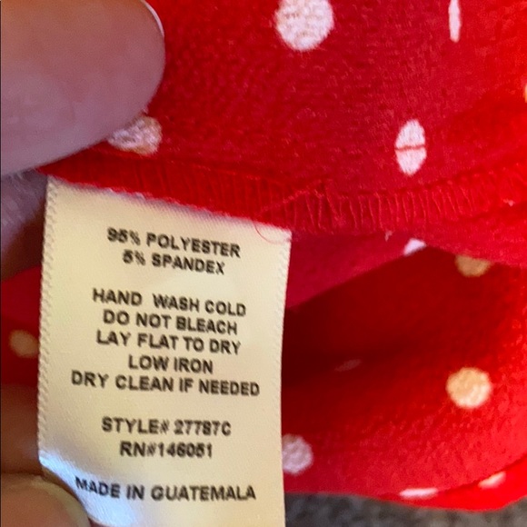 Monteau red/white polka dot off the shoulder top - Picture 6 of 6